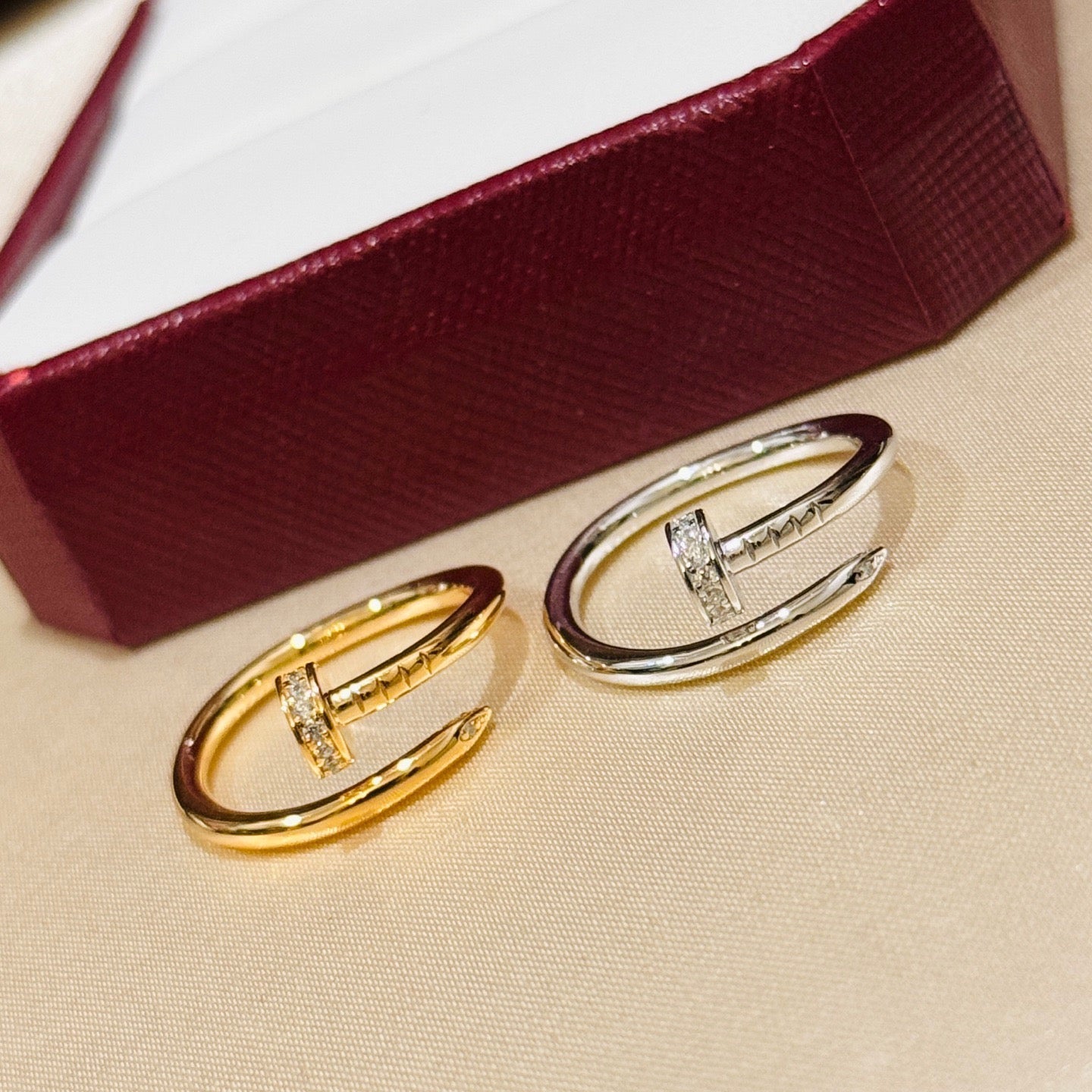[Ornora Jewelry]JUSTE 1.8MM HALF DIAMOND RING