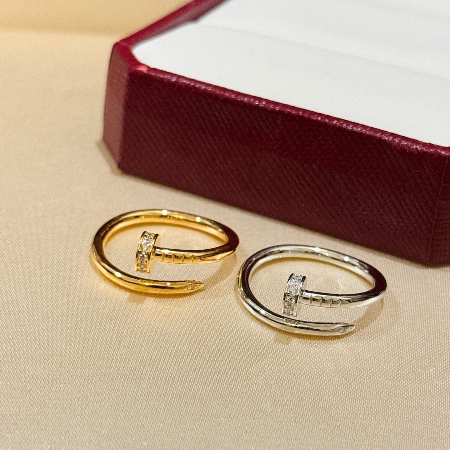 [Ornora Jewelry]JUSTE 1.8MM HALF DIAMOND RING