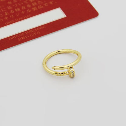 [Ornora Jewelry]JUSTE 1.8MM HALF DIAMOND RING