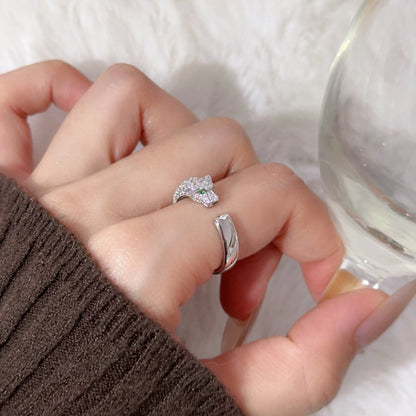 [Ornora Jewelry]PANTHERE HALF DIAMOND SMALL RING