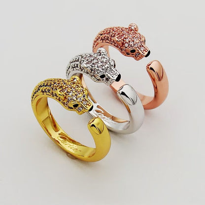 [Ornora Jewelry]PANTHERE HALF DIAMOND SMALL RING