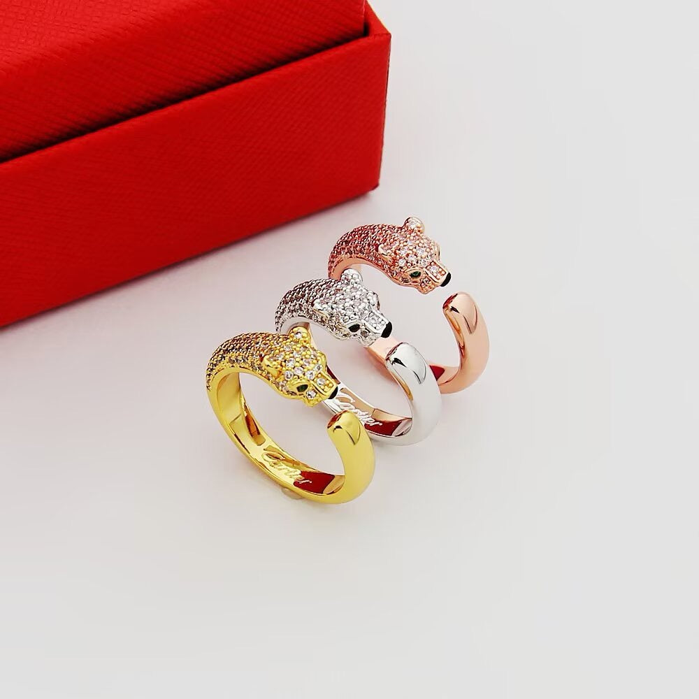 [Ornora Jewelry]PANTHERE HALF DIAMOND SMALL RING