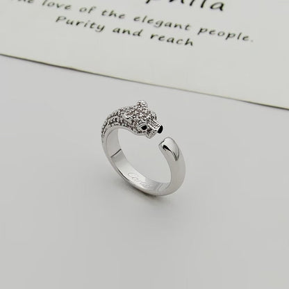 [Ornora Jewelry]PANTHERE HALF DIAMOND SMALL RING