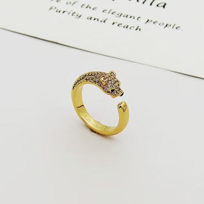 [Ornora Jewelry]PANTHERE HALF DIAMOND SMALL RING