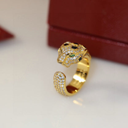 [Ornora Jewelry]PANTHERE SPOTTED FULL DIAMOND MEDIUM RING