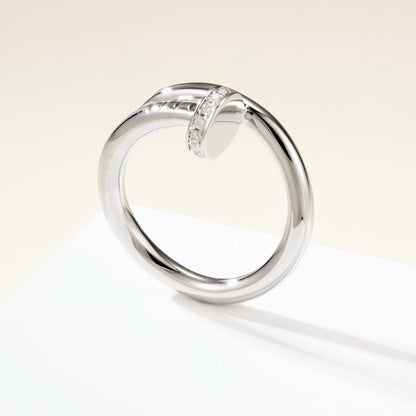 [Ornora Jewelry]JUSTE RING 2.6MM HALF DIAMOND