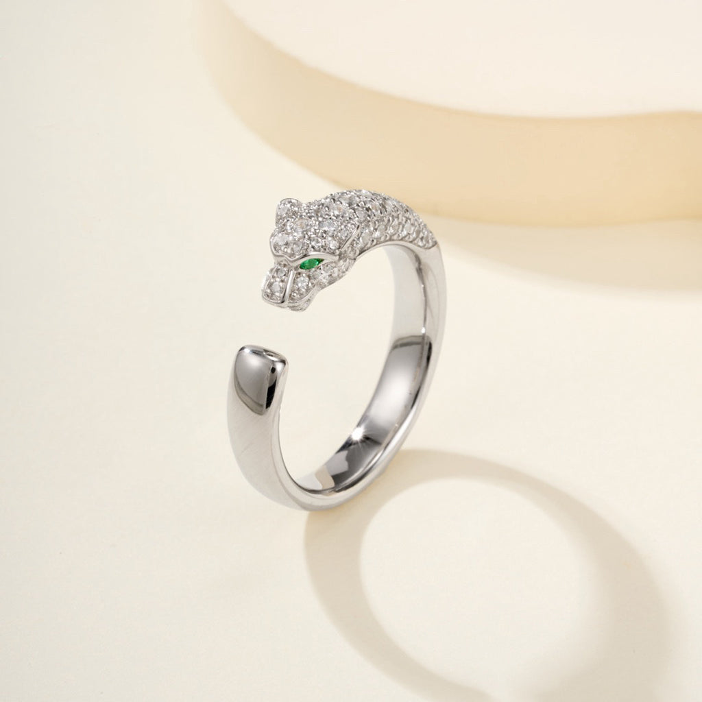 [Ornora Jewelry]PANTHERE HALF DIAMOND SMALL RING