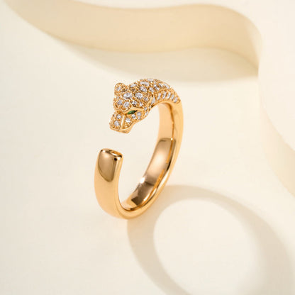 [Ornora Jewelry]PANTHERE HALF DIAMOND SMALL RING