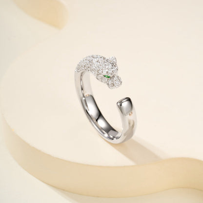 [Ornora Jewelry]PANTHERE HALF DIAMOND SMALL RING