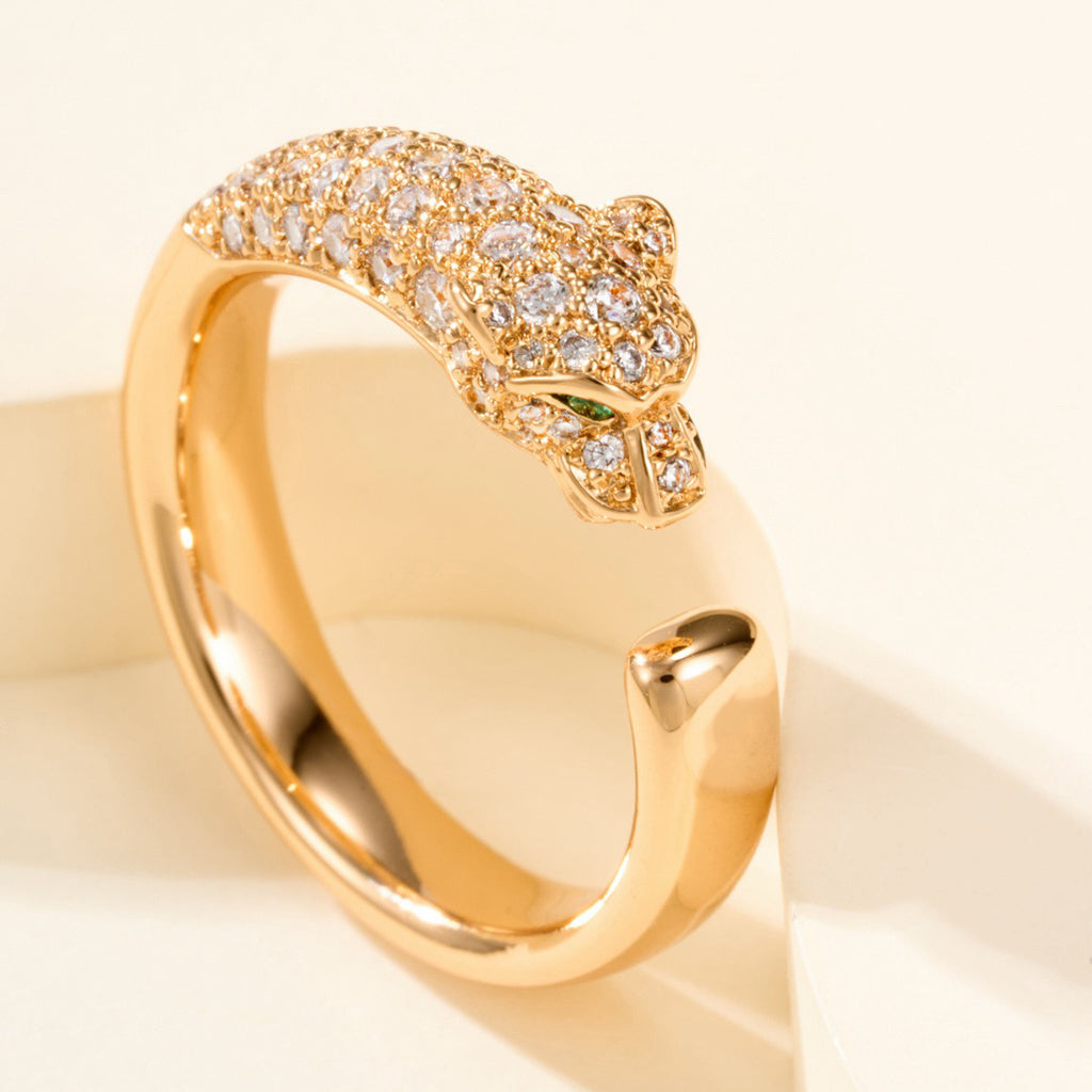 [Ornora Jewelry]PANTHERE HALF DIAMOND SMALL RING