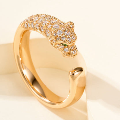 [Ornora Jewelry]PANTHERE HALF DIAMOND SMALL RING