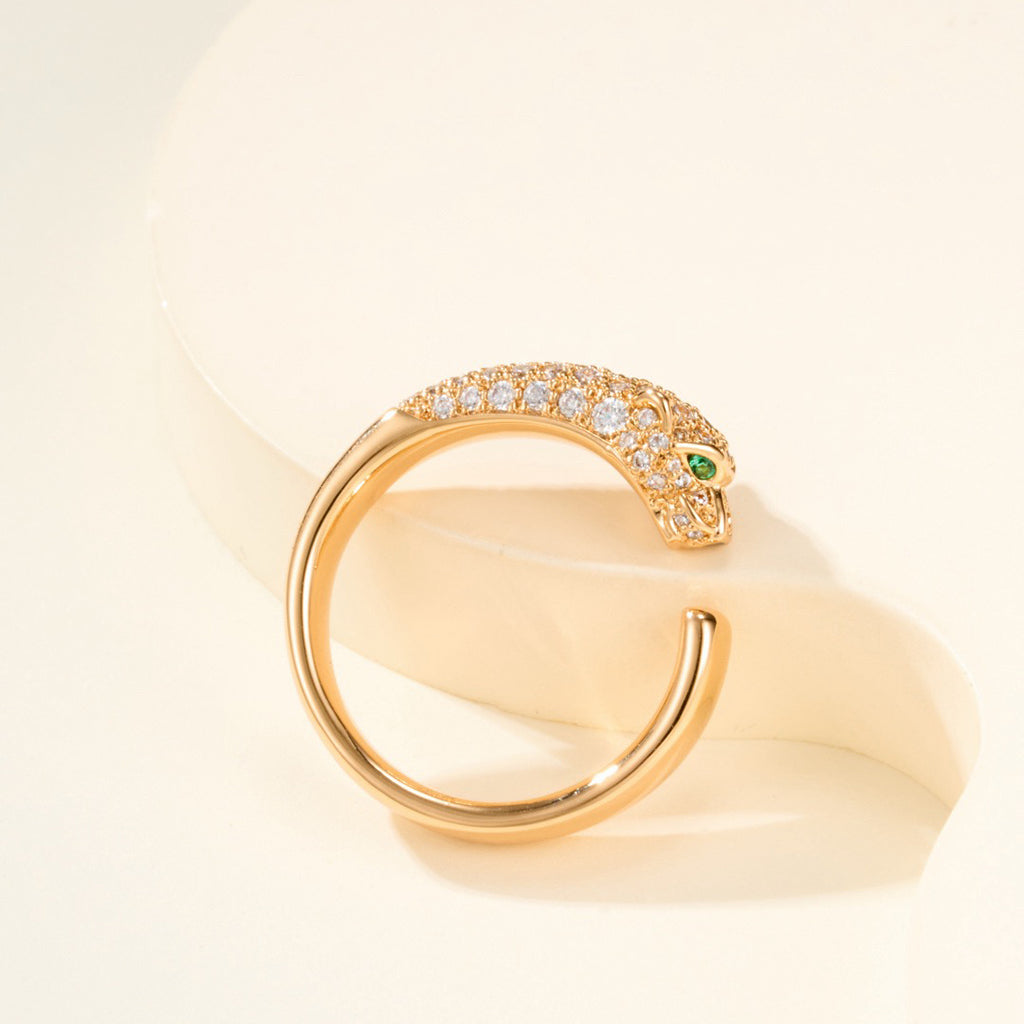 [Ornora Jewelry]PANTHERE HALF DIAMOND SMALL RING