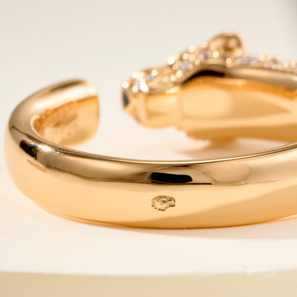 [Ornora Jewelry]PANTHERE HALF DIAMOND SMALL RING
