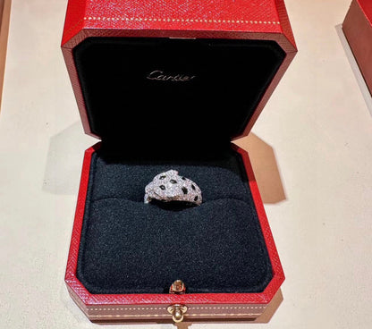 [Ornora Jewelry]PANTHERE SPOTTED FULL DIAMOND MEDIUM RING