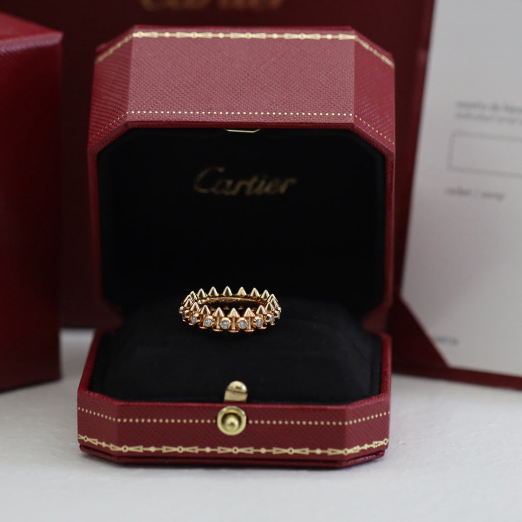 [Ornora Jewelry]CLASH 6.8MM DIAMOND MEDIUM RING