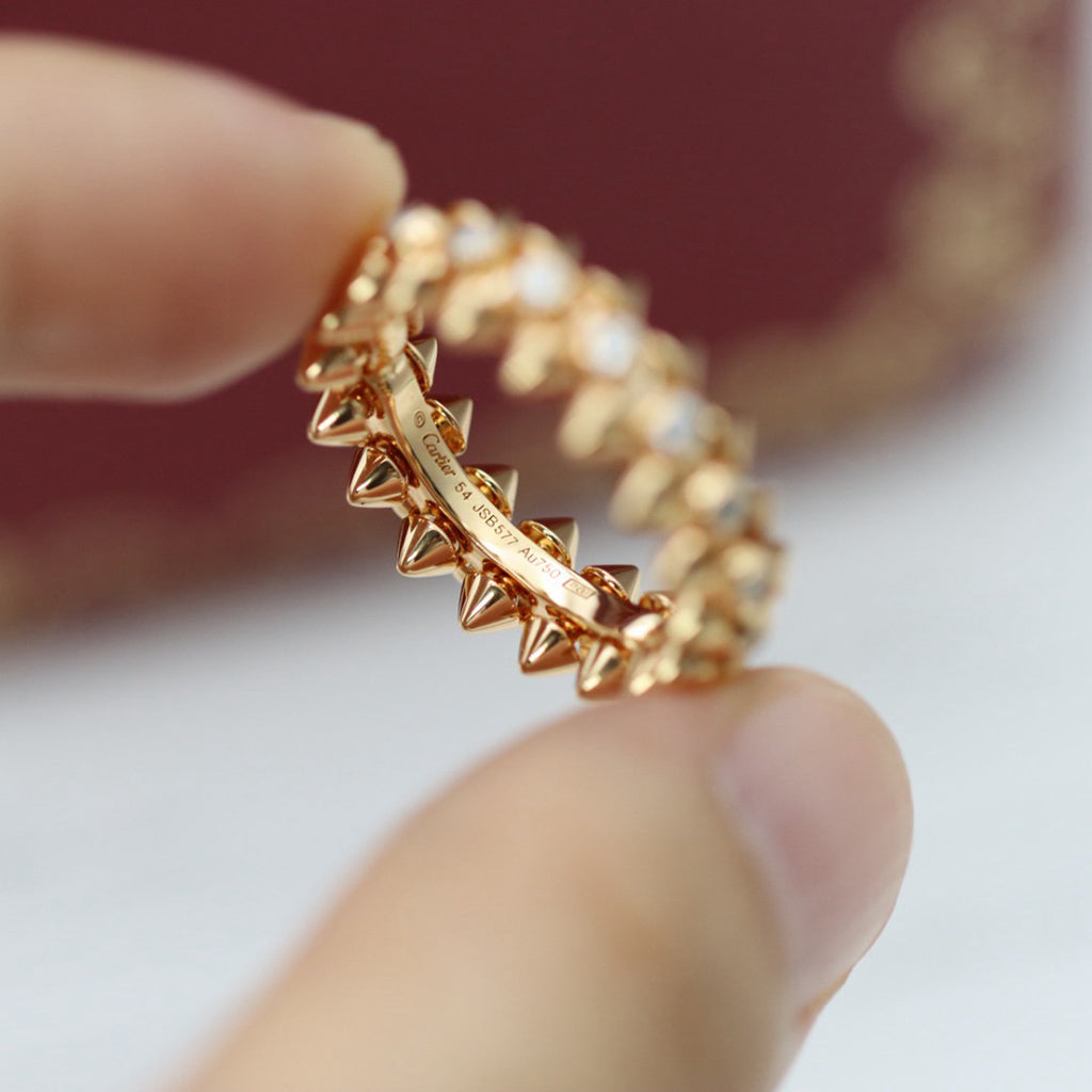 [Ornora Jewelry]CLASH 6.8MM DIAMOND MEDIUM RING