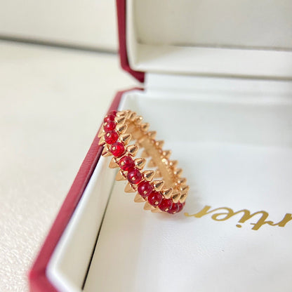 [Ornora Jewelry]CLASH 7.9MM AGATE CHALCEDONY RING