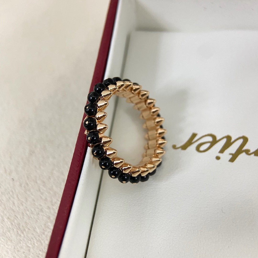 [Ornora Jewelry]CLASH 7.9MM AGATE CHALCEDONY RING