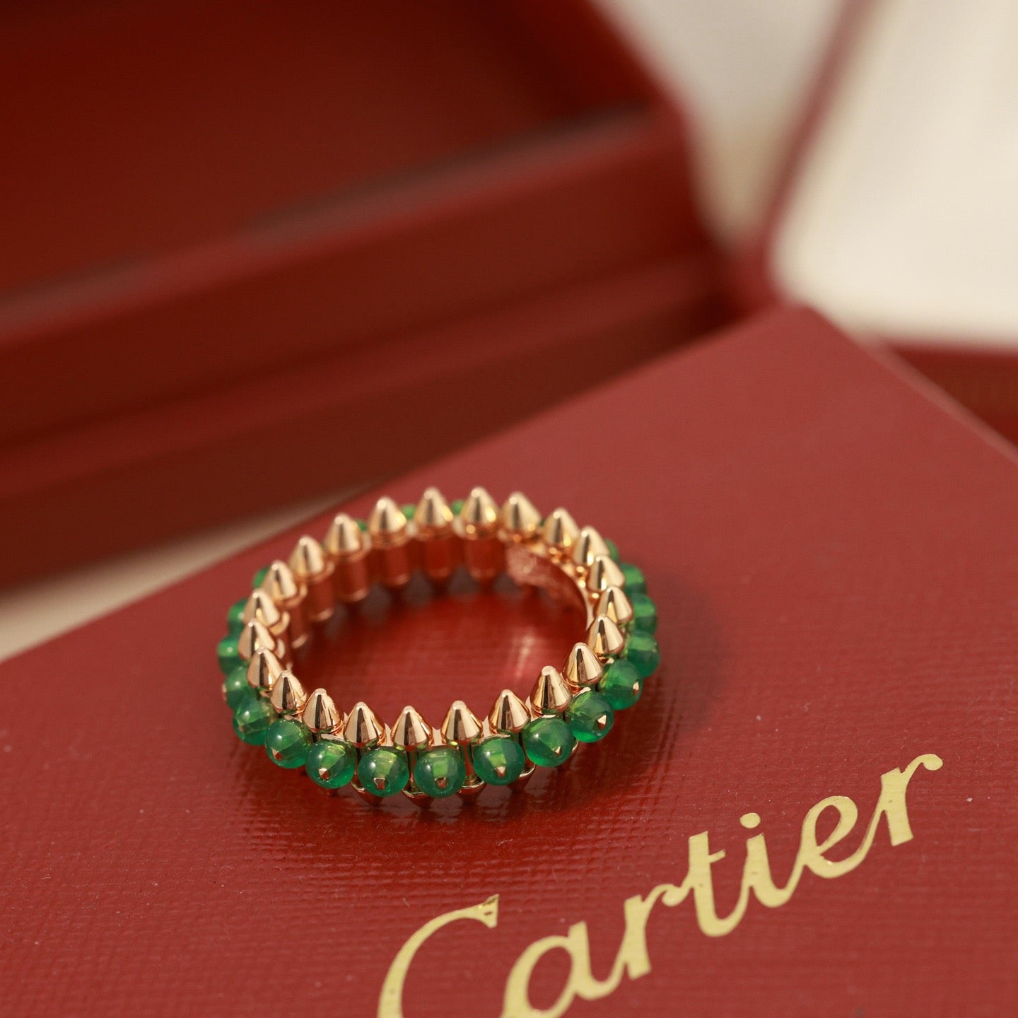 [Ornora Jewelry]CLASH 7.9MM AGATE CHALCEDONY RING