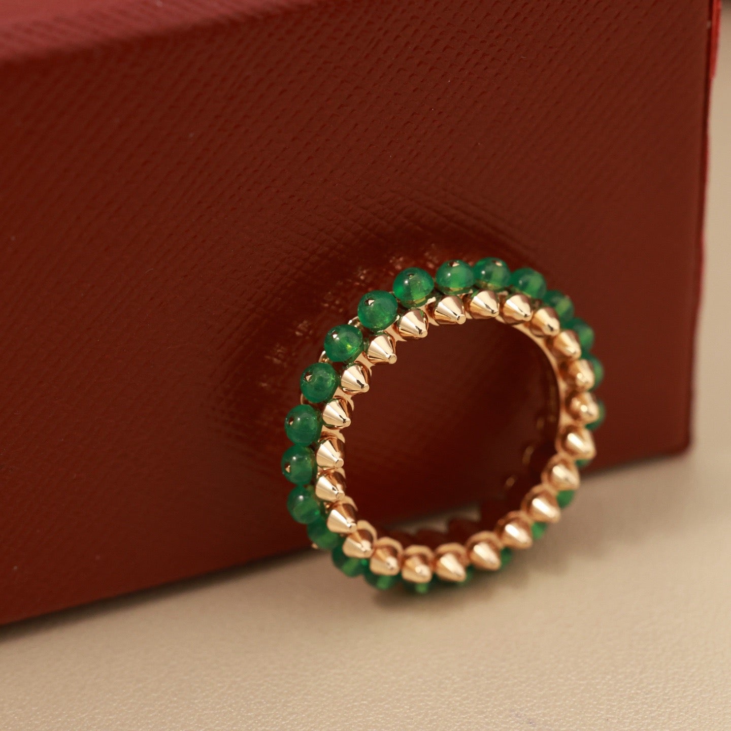 [Ornora Jewelry]CLASH 7.9MM AGATE CHALCEDONY RING