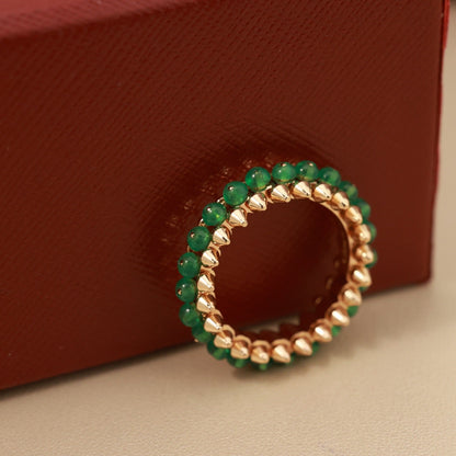 [Ornora Jewelry]CLASH 7.9MM AGATE CHALCEDONY RING
