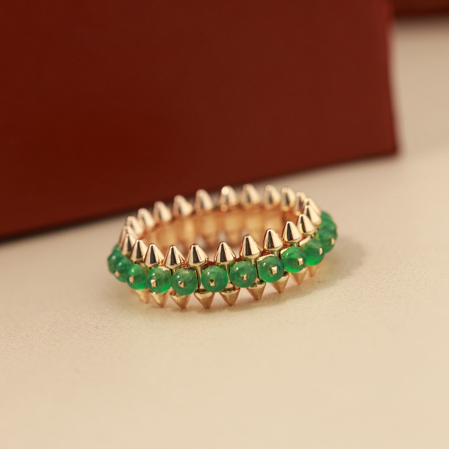 [Ornora Jewelry]CLASH 7.9MM AGATE CHALCEDONY RING