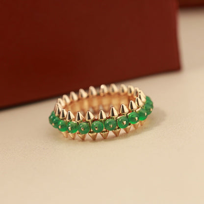 [Ornora Jewelry]CLASH 7.9MM AGATE CHALCEDONY RING