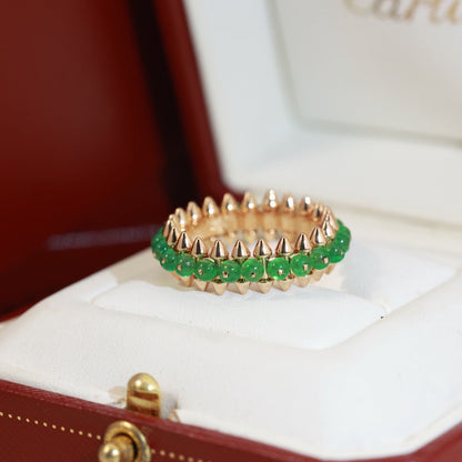 [Ornora Jewelry]CLASH 7.9MM AGATE CHALCEDONY RING