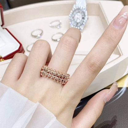 [Ornora Jewelry]CLASH 9.2MM DOUBLE ROW RING