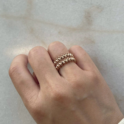 [Ornora Jewelry]CLASH 9.2MM DOUBLE ROW RING
