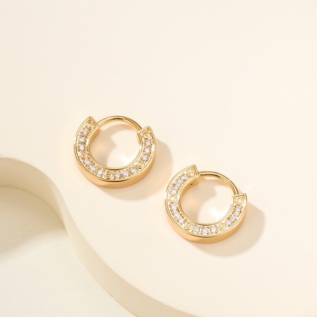 [Ornora Jewelry]LOVE DIAMOND EARRINGS