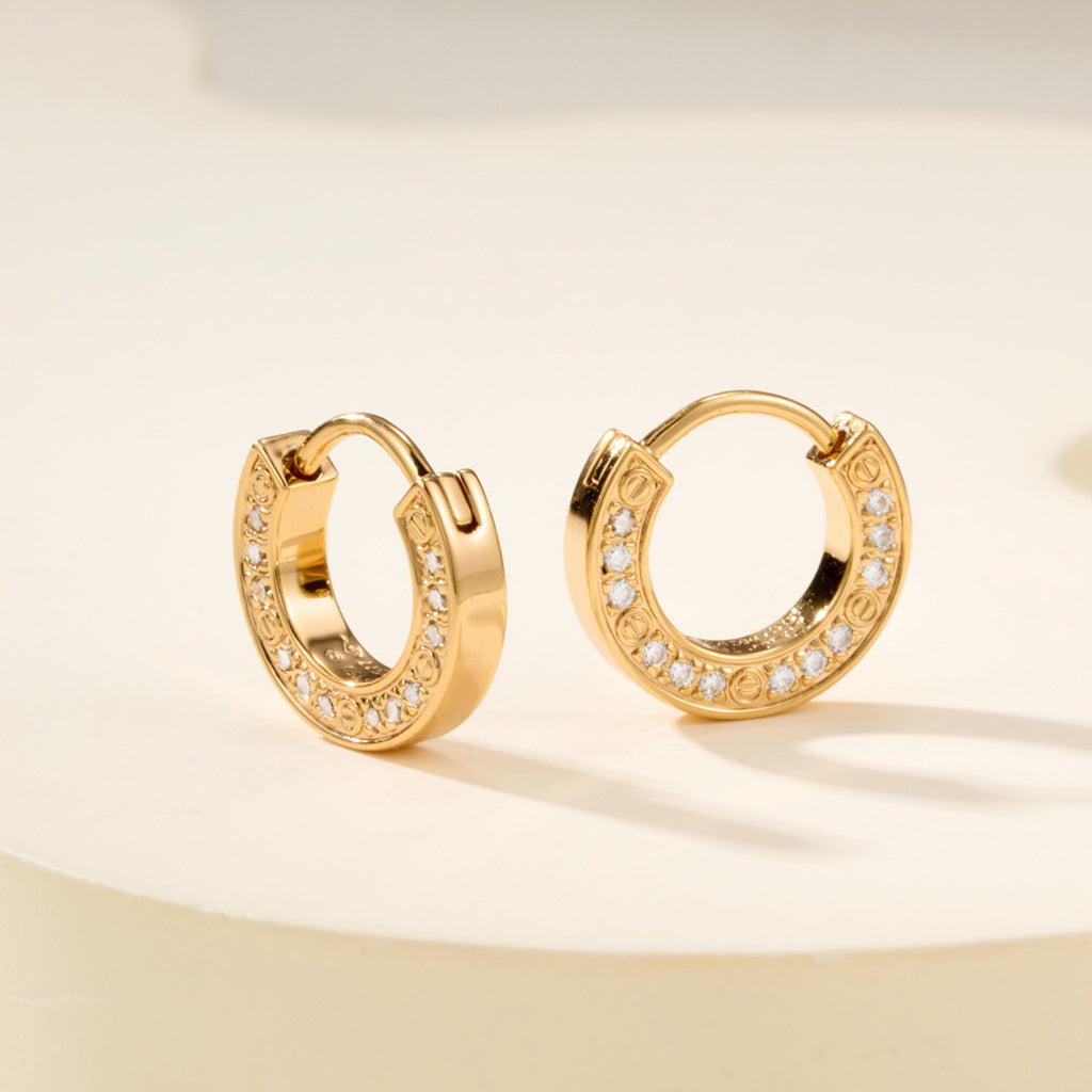 [Ornora Jewelry]LOVE DIAMOND EARRINGS