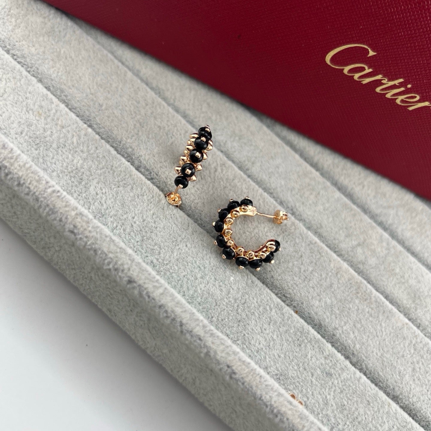 [Ornora Jewelry]CLASH 7.9MM AGATE CHALCEDONY EARRINGS