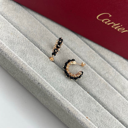 [Ornora Jewelry]CLASH 7.9MM AGATE CHALCEDONY EARRINGS