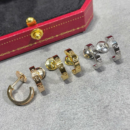 [Ornora Jewelry]LOVE EARRINGS 2.65 MM NO DIAMOND SMALL