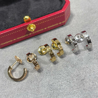 [Ornora Jewelry]LOVE EARRINGS 2.65 MM NO DIAMOND SMALL