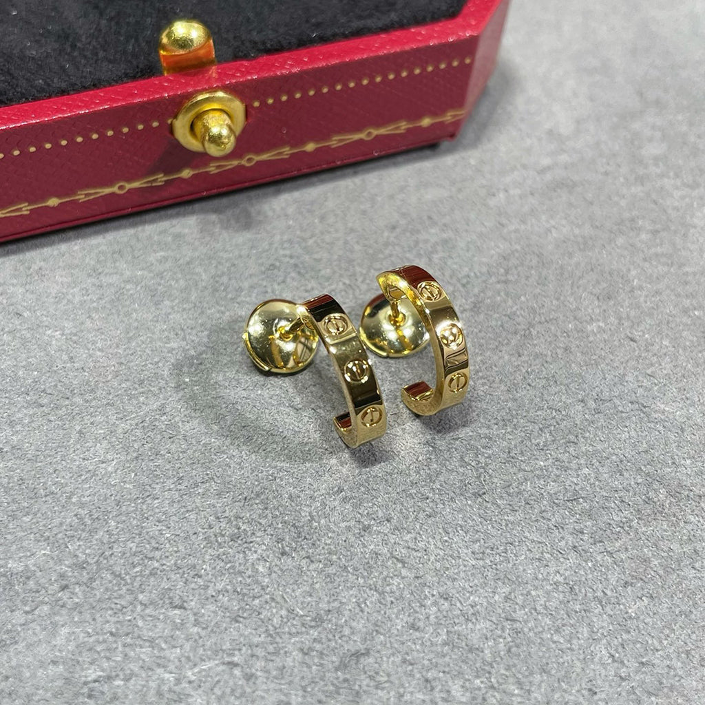 [Ornora Jewelry]LOVE EARRINGS 2.65 MM NO DIAMOND SMALL