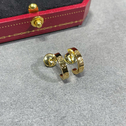 [Ornora Jewelry]LOVE EARRINGS 2.65 MM NO DIAMOND SMALL