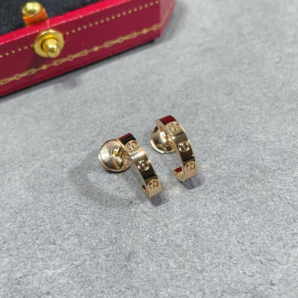 [Ornora Jewelry]LOVE EARRINGS 2.65 MM NO DIAMOND SMALL