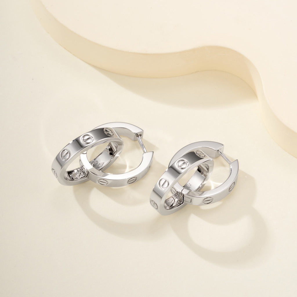 [Ornora Jewelry]LOVE 3.3MM DANGLE EARRINGS