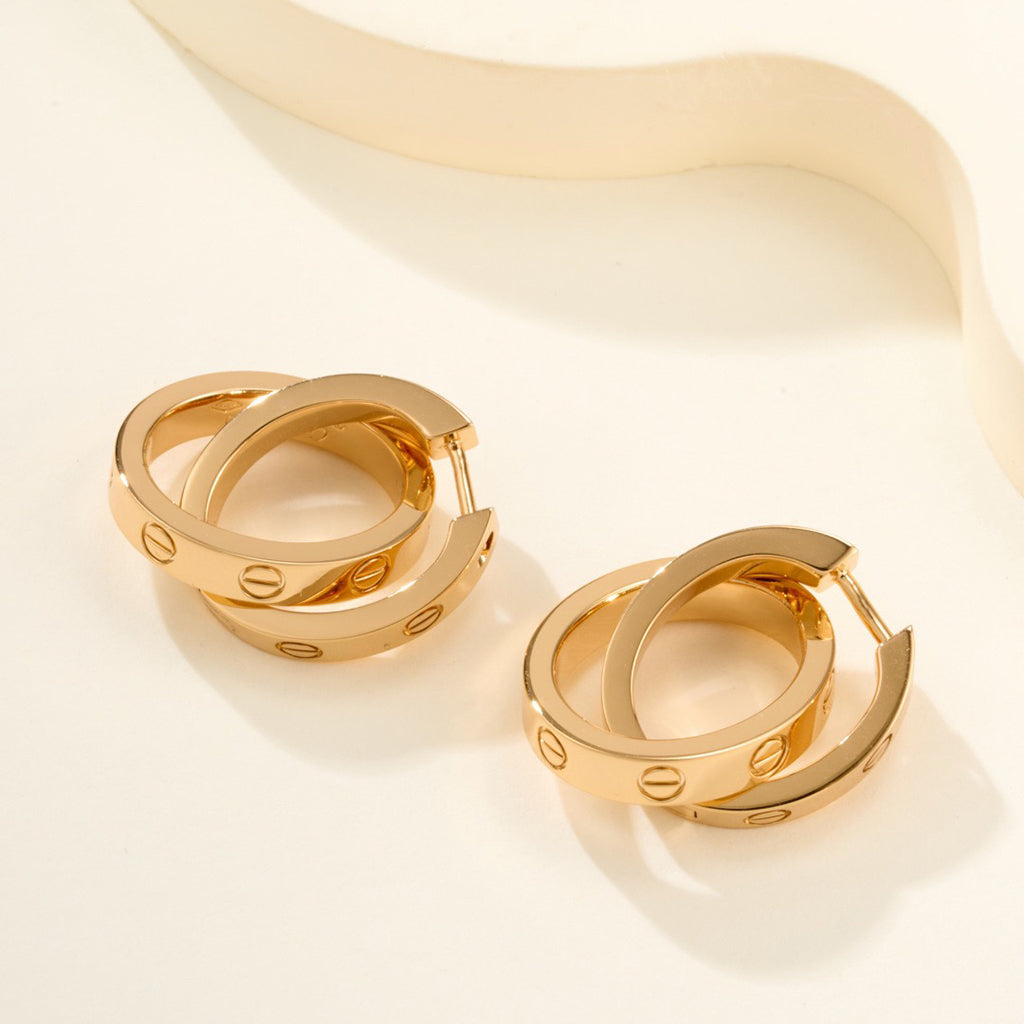 [Ornora Jewelry]LOVE 3.3MM DANGLE EARRINGS