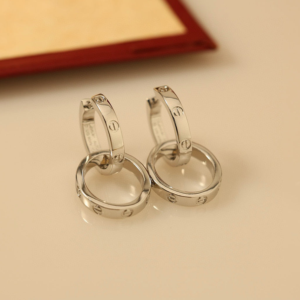 [Ornora Jewelry]LOVE 3.3MM DANGLE EARRINGS