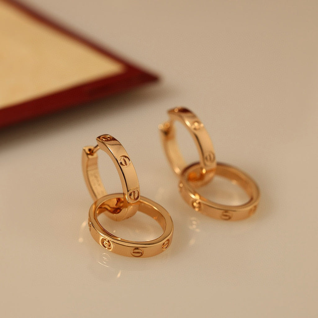 [Ornora Jewelry]LOVE 3.3MM DANGLE EARRINGS