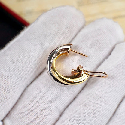 [Ornora Jewelry]TRINITY ON DIAMOND CLASSIC EARRINGS