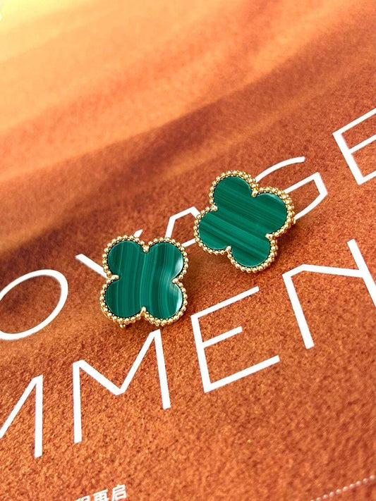 [Ornora Jewelry] CLOVER LARGE (20mm) 1 MOTIFS GREENER MOP STUD EARRINGS