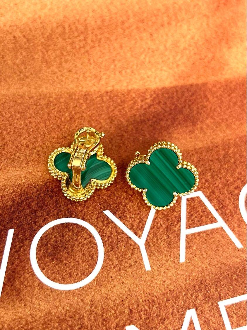 [Ornora Jewelry] CLOVER LARGE (20mm) 1 MOTIFS GREENER MOP STUD EARRINGS