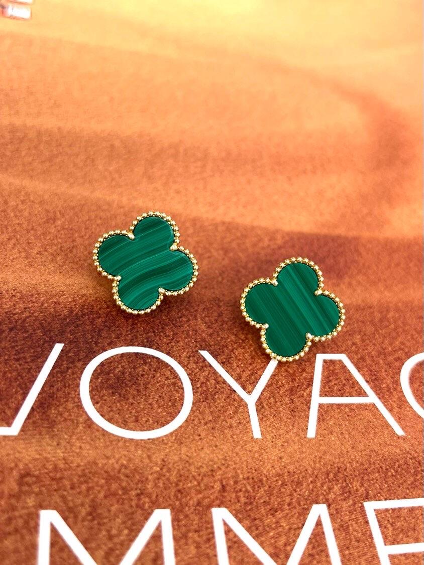 [Ornora Jewelry] CLOVER LARGE (20mm) 1 MOTIFS GREENER MOP STUD EARRINGS