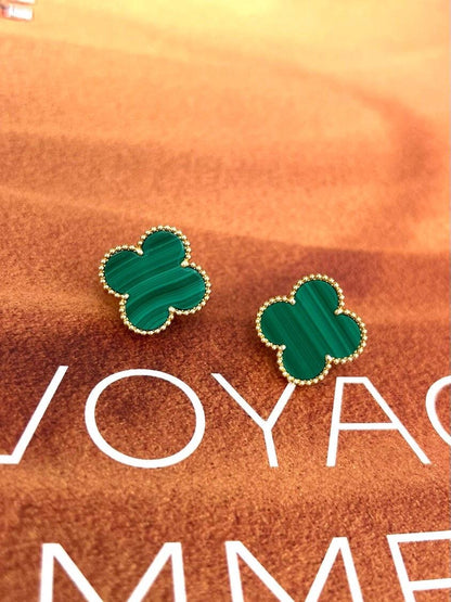 [Ornora Jewelry] CLOVER LARGE (20mm) 1 MOTIFS GREENER MOP STUD EARRINGS