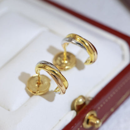 [Ornora Jewelry]TRINITY ON DIAMOND MINI EARRINGS