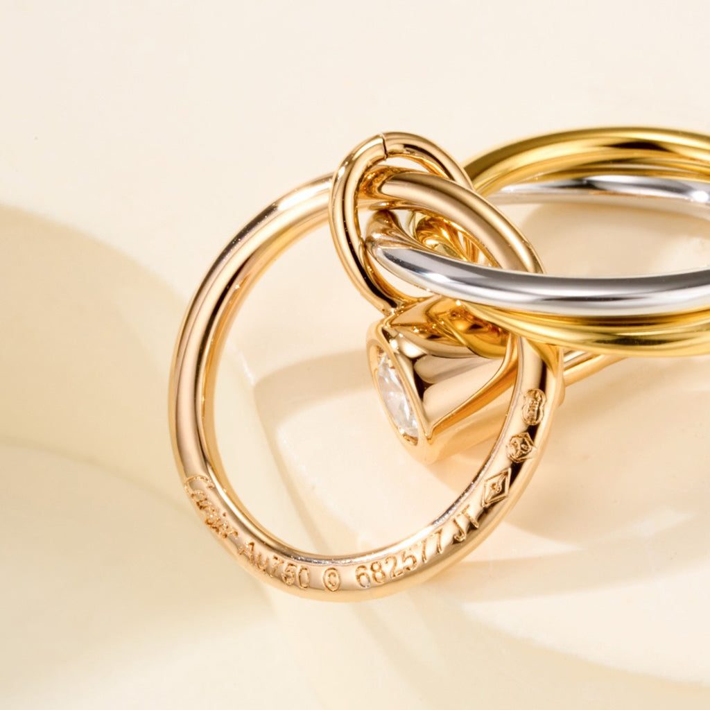 [Ornora Jewelry]TRINITY ON DIAMOND  EARRINGS